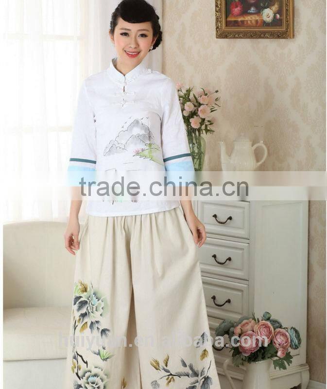 newest design hotel receptionist uniforms top + trousers