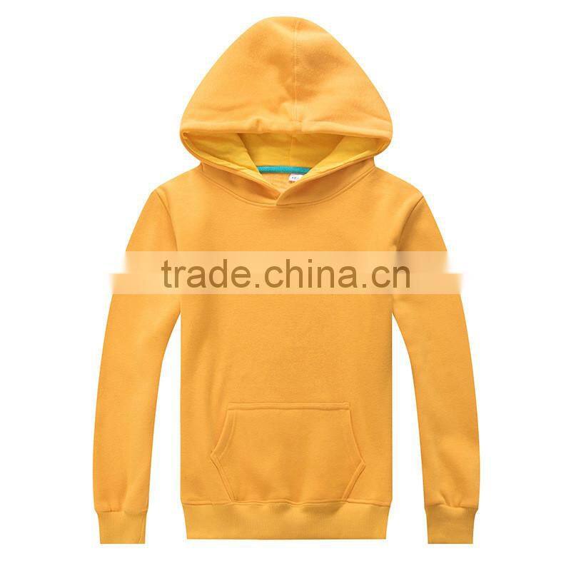 Wholesale No Zip Coat Plain Fleece Kids Kangaroo Pocket Pullover Sports Hoodies Sweater