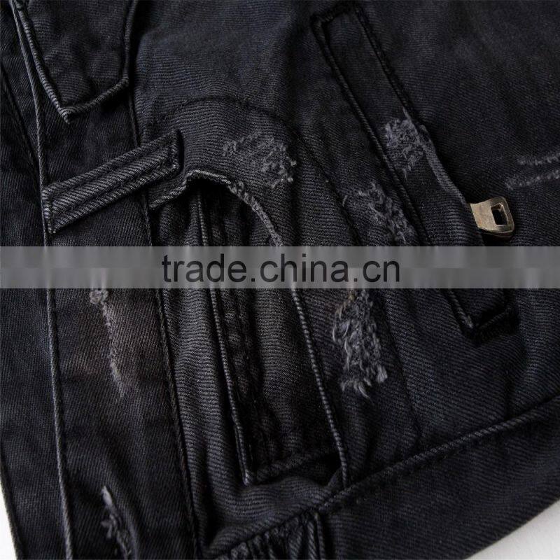 new men's fashion brand jeans male personality folds comfortable hotsale biker jeans