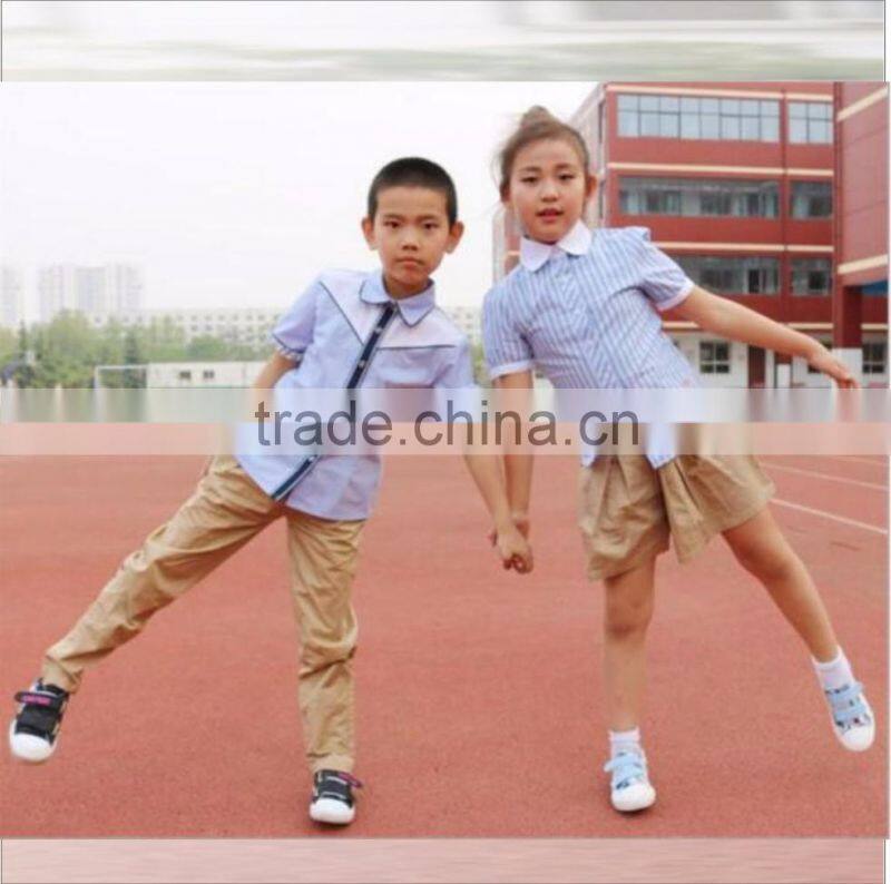 Wholesale Custom Primary Uniforms Shirts Pants Skirt Online kids School Uniform