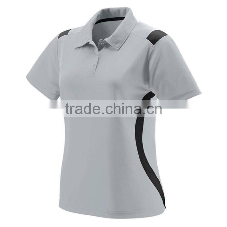 Fashion Design Wholesale 100% Polyester Dry Fit Sports Women Polo Shirts