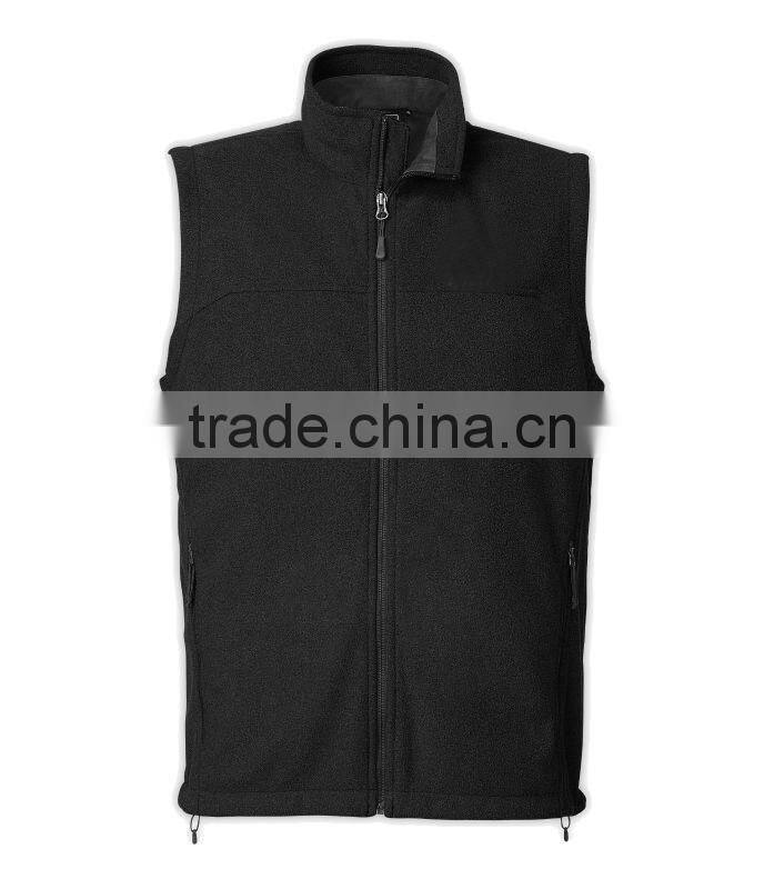 Black formal sleeveless cheap warm winter jacket