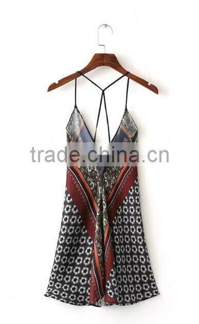 Runwaylover EY2287B Summer Ladies Fashion Sleeveless Printed Vests