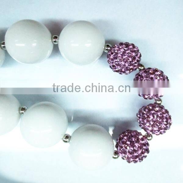 Boutique chunky bead kids necklace wholesale