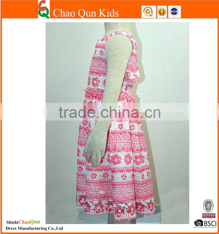 2017 baby girl latest fashion embroidered lace floral dresses for girls wholesale