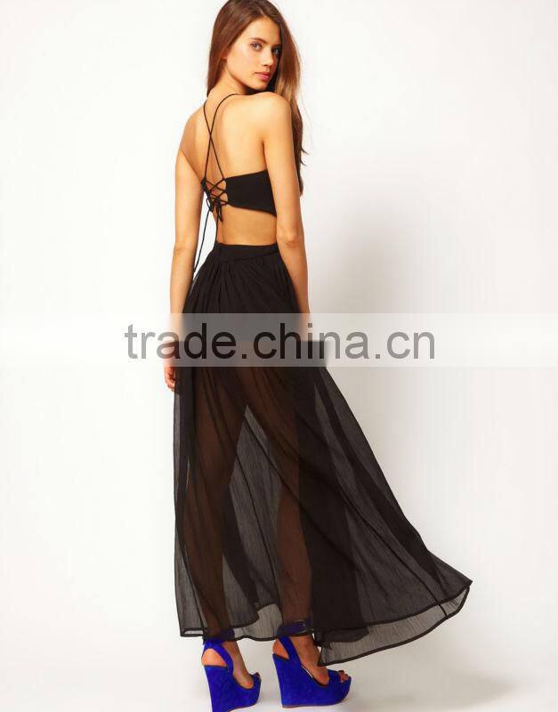 Maxi Dress with Strappy Back