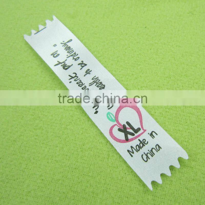 printed satin labels