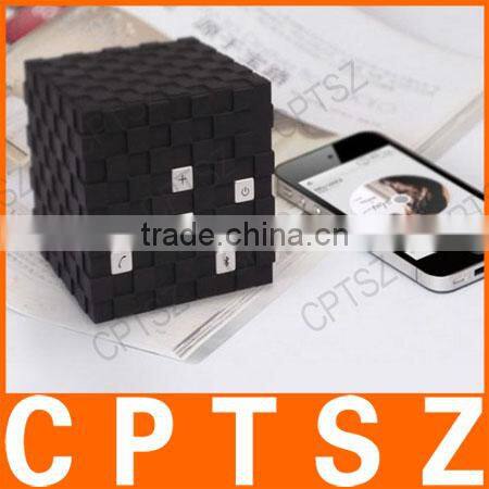 BR12-BN Magic Cube Style Bluetooth V3.0 Hi-Fi Mega Bass Speaker w/ Handsfree - Black