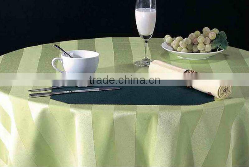 Damask stripe table cloth,table linen.tablecloth
