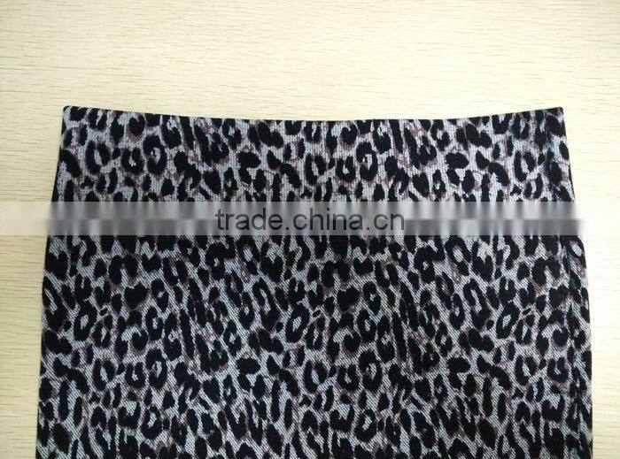 USA Sexy legging ladies Fleece lined jacquard leopard pattern leggings