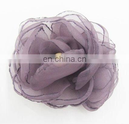 Cute Flowers Hot Sale Promotion Tulle Flower With Pear Center on sunshine field