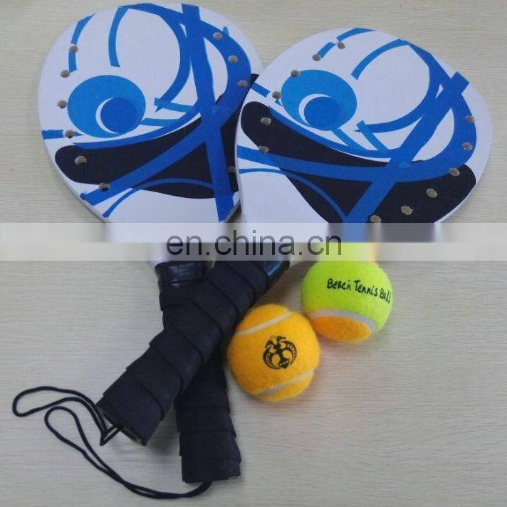 Promotion Outdoor Sports Wood Beach Paddle Beach tennis racket professional