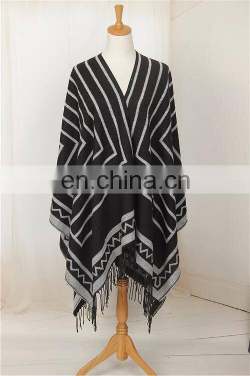 lady knitting patterns fashionable cashmere poncho