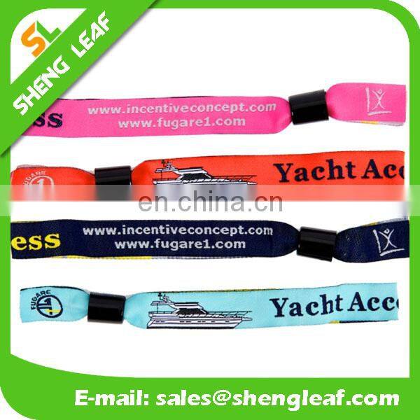 CONCERT cloth wristband with plastic clip