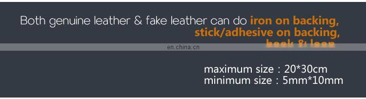 Custom fake labels faux leather labels