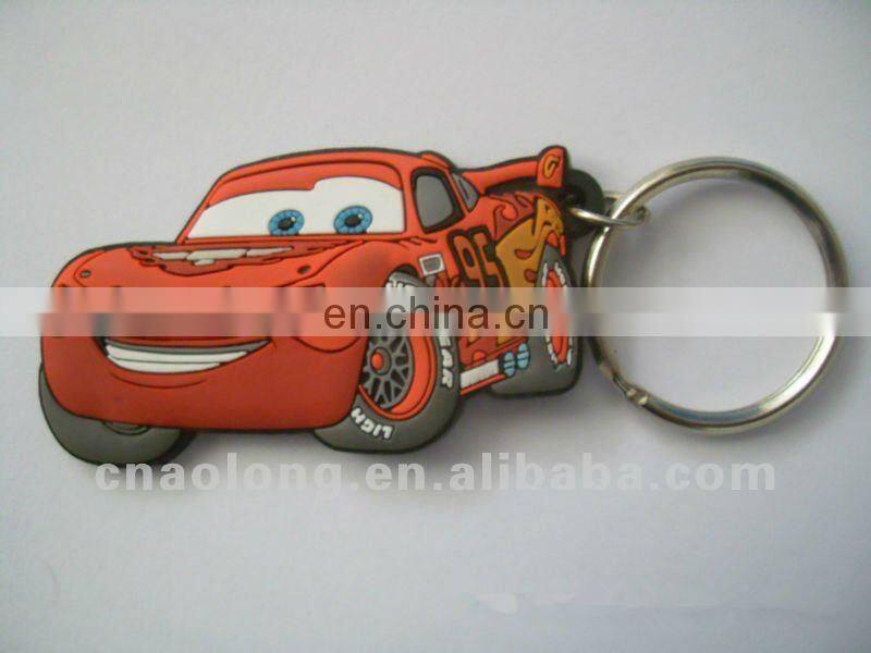 professional factory car shapes custom made soft pvc keyring,rubber keychain,key chains with own logo