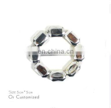 New Design Antique Brass Handbag Shoes Round Metal Slide Bar Buckles