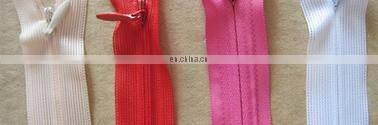 #3 nylon cloth tape lace tape invisible zipper with tear drop puller