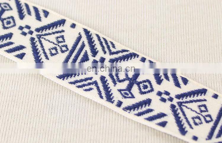 Hot sale fashionable jacquard ribbon trim wholesale