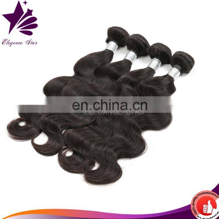 natural wave virgin brazilian human hair weave