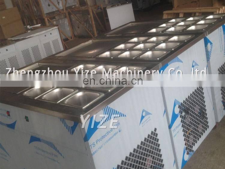 Fruit Fried Ice Cream Roll Machine Fry Flat Pan Ice Cream Machine