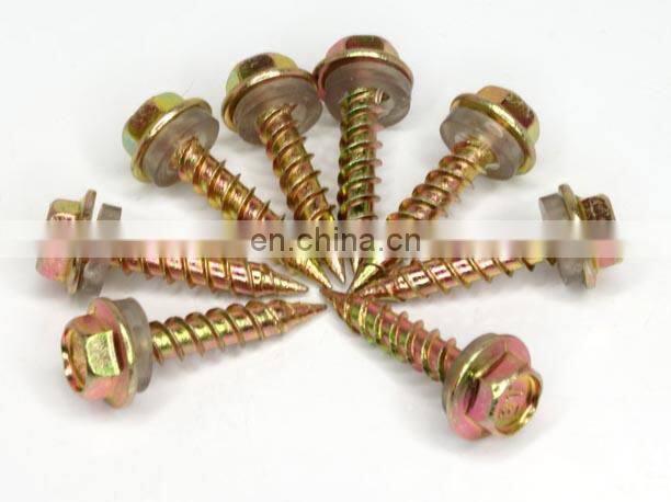 China manufactures stainless steel hex flange head self drilling roofing screw