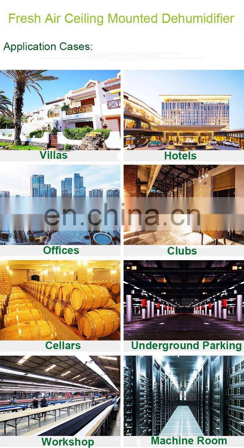 Wall mounted dehumidifier machine for reducing humidity