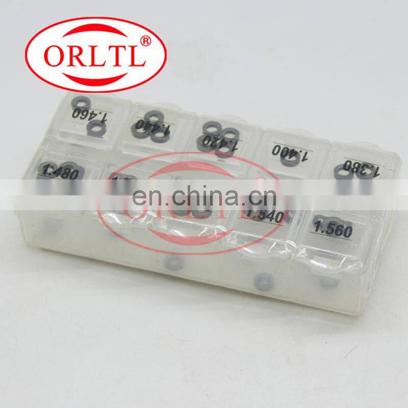 ORLTL B48 New Fuel Injection Washer Size 1.38mm-1.56mm And Common Rail Injector Adjustment Shims 50 Pieces / Box