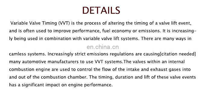 Variable Valve Timing Control Valve VVT Solenoid 23796-ZE00C For Nissan Infiniti