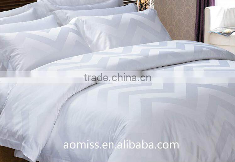 luxury pure cotton white 4 pcs bedding set 5 star hotel bedding linen set
