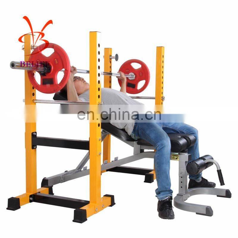 Adjustable Semi-frame Squat Rack for Home Gym Equipment