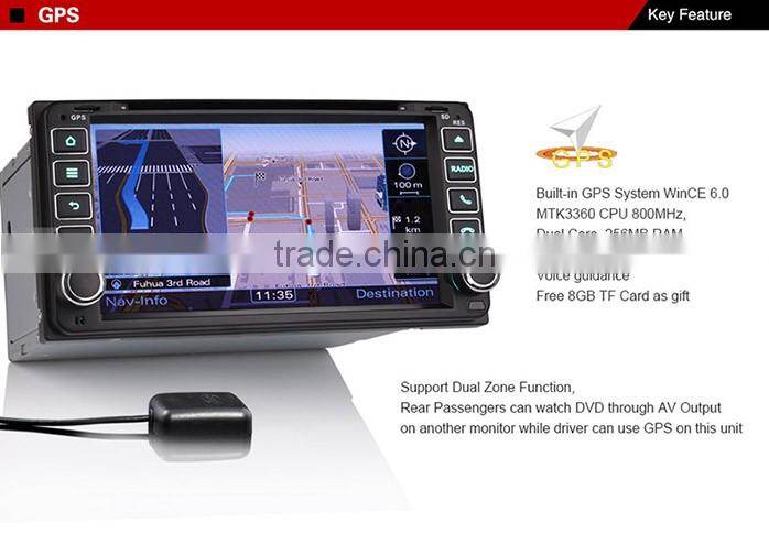 Erisin ES7603M 7" Car Audio DVD GPS Navigation System for Vitz Hilux