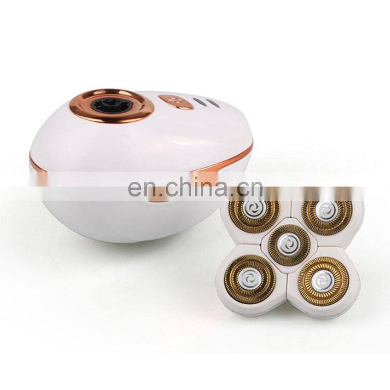 2020 New Model Waterproof Rotary Razor Beard Clipper Hair Trimmer Face 5 Headed Electric Shaver Razor Rechargeable Male Usb OEM