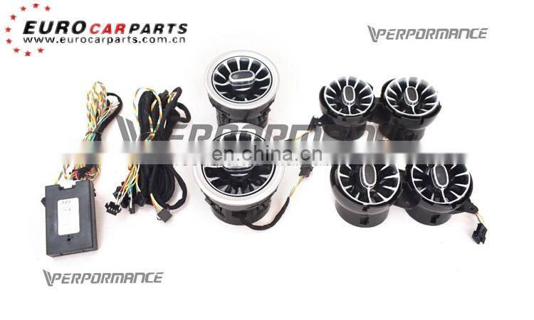 W222 air vents ambient fit for S class W222 2014-2019year W222 interior air vents light with 64 colors 7 colors