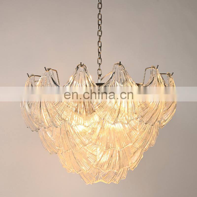 Crystal tears lamp fixed ceiling light in crystal glass shell