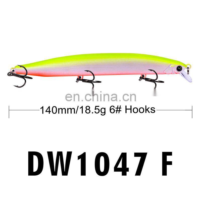 6Color14cmLure bait plastic hard bait superbait18.5gPopa Golden Dragon lure Bait wholesale Suspending jerkbait fishing