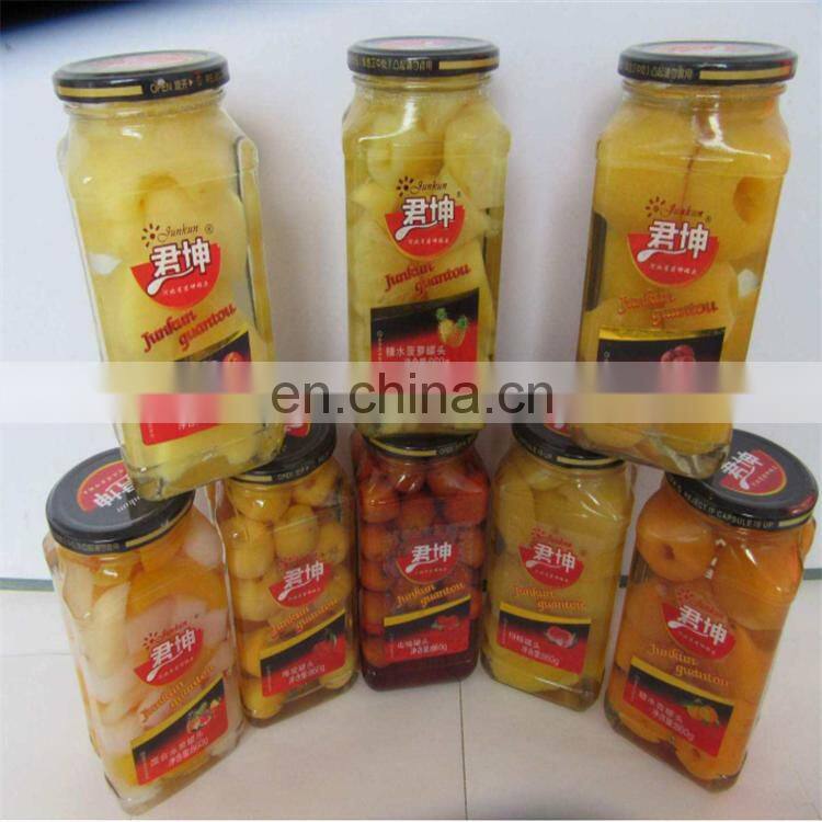 Commercial canned pineapple process line / pineapple slices canning machine