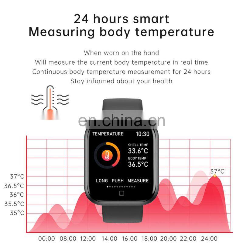 T80S Smart Watch Women Men Sports Fashion Ip68 Waterproof Fitness Tracker Heart Rate Smartwatch