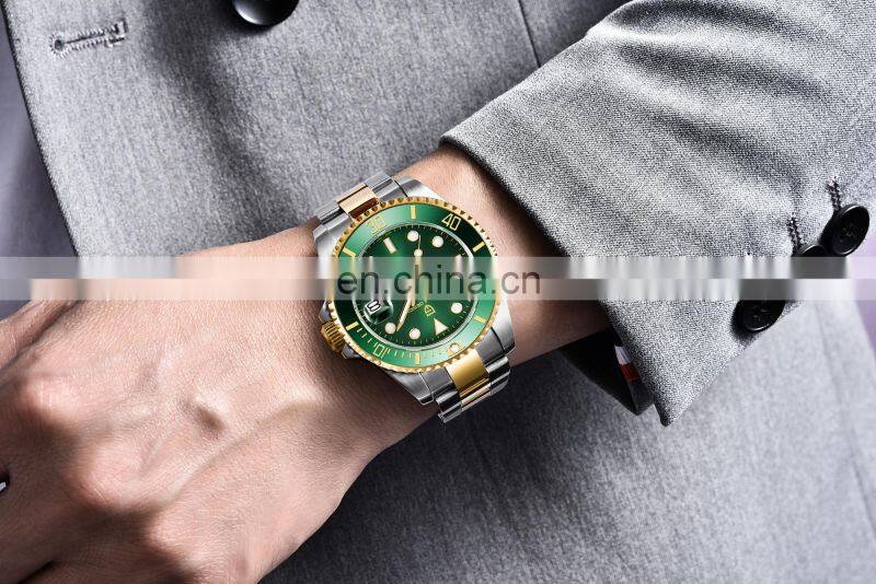 Pagani Design 1639 High quality men stainless steel watches analog custom logo water resistant automatic mechanical watch