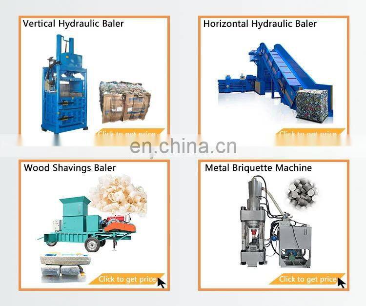 High Capacity Cans Compressing Machinery Scrap Iron Aluminum Metal Baler