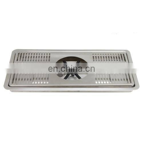 16" X 7" Center Spray Pitcher Drip Tray Stainless Steel metal with Drain bar Accessories SS Polished 18 Gauge