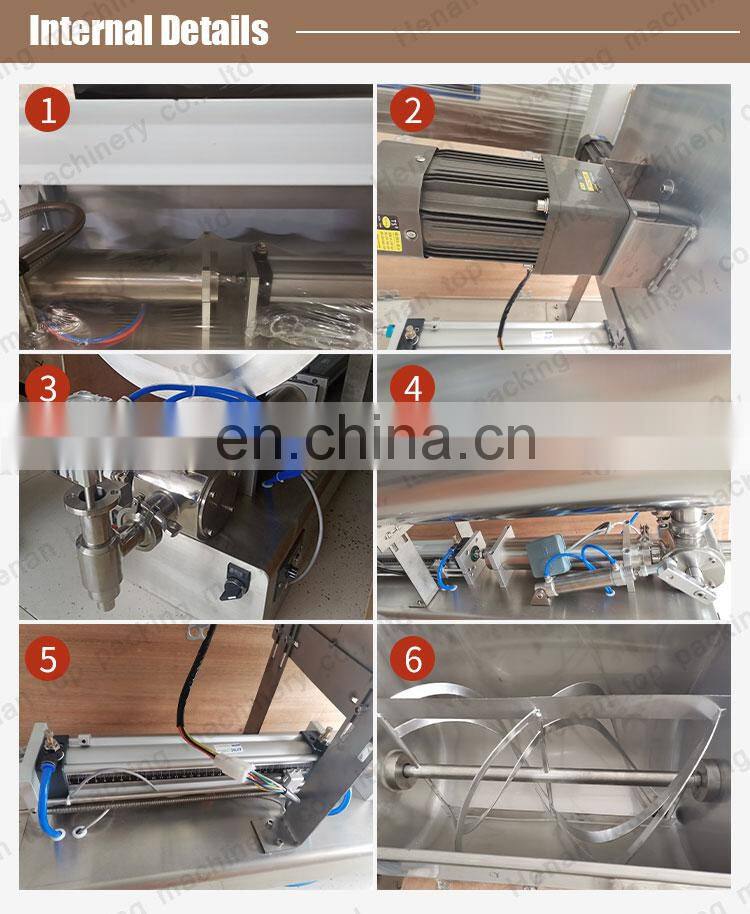 Automatic vertical pouch chili sauce paste liquid filling machine
