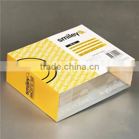 smiley plastic packing box with lid