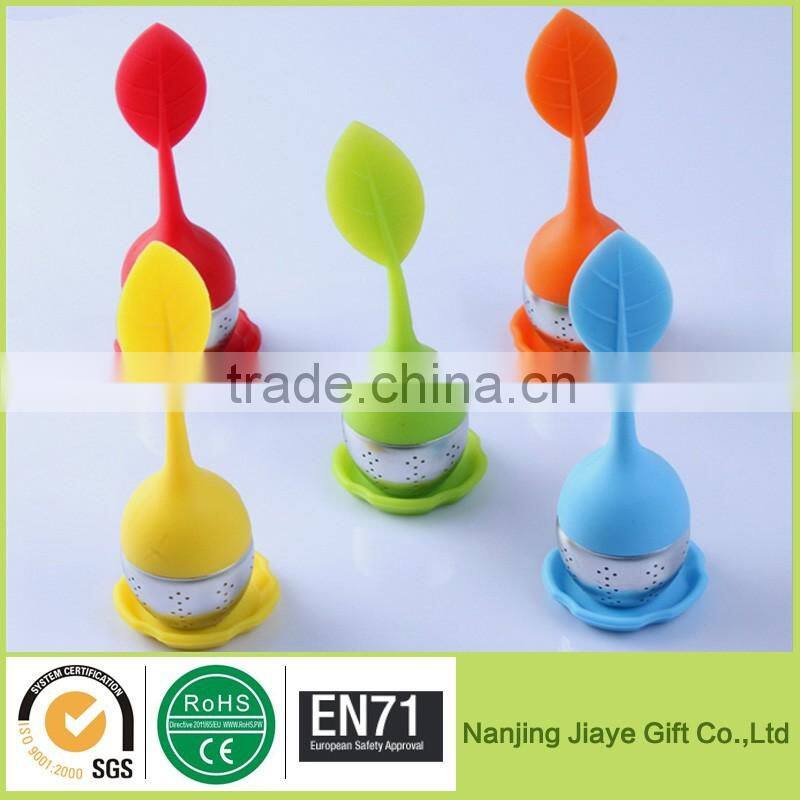 Hot Selling Leaf Shape Silicone Tea Infuser Loose Leaf for Promation