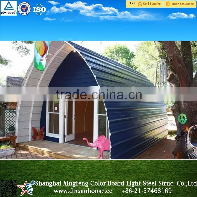 Economic Prefabricated Building Dome Houses Made In China/new style cheap arched cabin tiny houses prefabricated homes