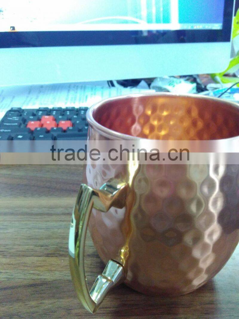 18oz hammered pure copper mug, Moscow mule.