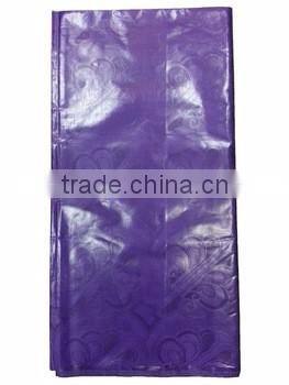 Mitaloo Purple African Cotton Fabric Bazin Riche In Brocade Fabric BZ0013