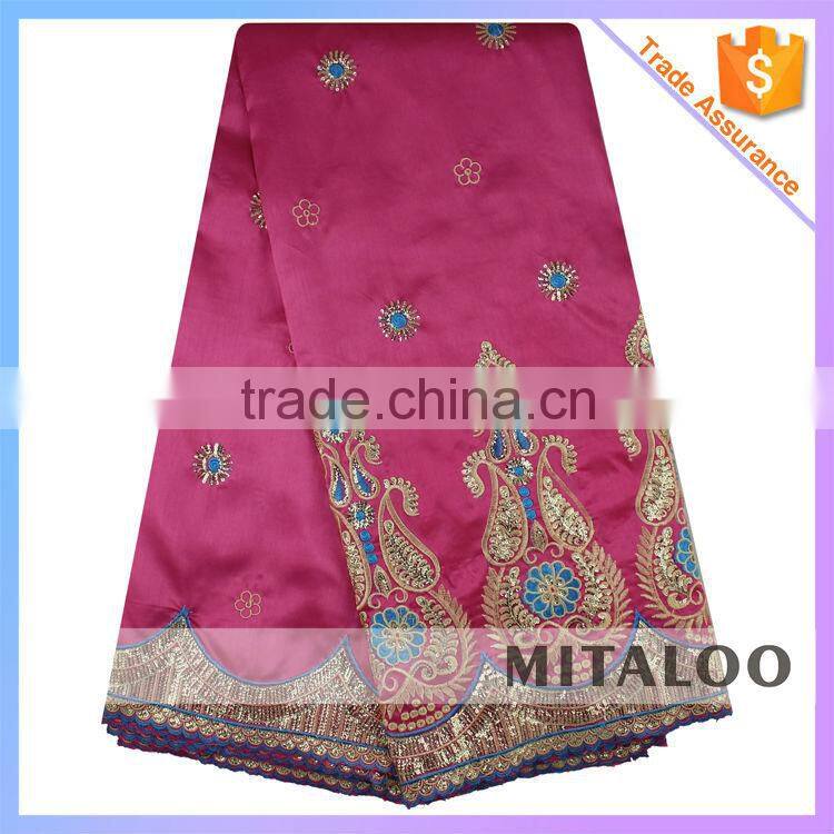 Mitaloo Soft Materia Nigerian Bride Geirge Aso Ebi George Fabric For Nigerian MGP1009