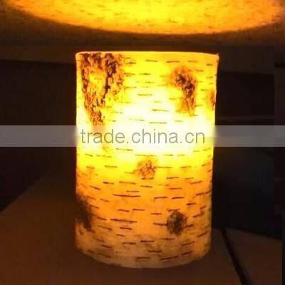 Color box milky exterior dancing flame LED candle