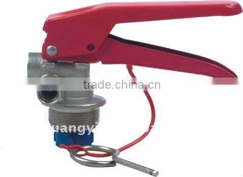 red handle powder fire valve